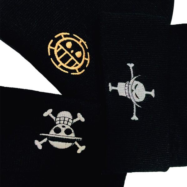 One Piece Beanies Hat Embroidery Knitted Hats Winter Warm Casual Skull Caps Bonnet Cotton Pirates Gorro