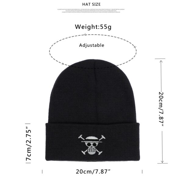 One Piece Beanies Hat Embroidery Knitted Hats Winter Warm Casual Skull Caps Bonnet Cotton Pirates Gorro