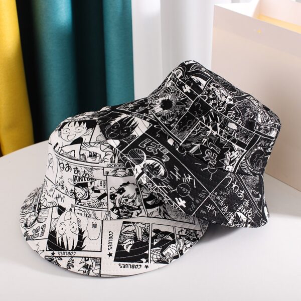 Anime Accessories One Piece Luffy Zoro Sanji COS Cartoon Personality Graffiti Cap Couple Fashion Casual