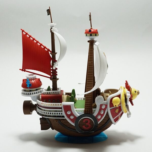 Hot Anime One Piece Thousand Sunny Pirate Ship Model DIY Assembled Boat Models Decoration Collectible Toys