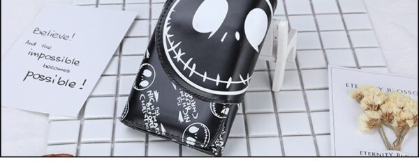 New Design Cute Cartoon Wallet Fashion Skull Cartoon Long Purse For Men And Women With Card