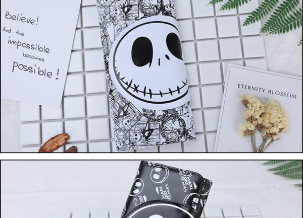 New Design Cute Cartoon Wallet Fashion Skull Cartoon Long Purse For Men And Women With Card