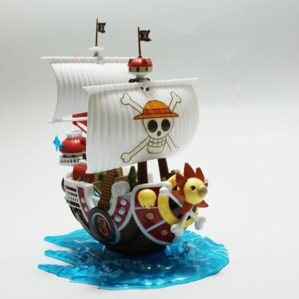 Hot Anime One Piece Thousand Sunny Pirate Ship Model DIY Assembled Boat Models Decoration Collectible Toys