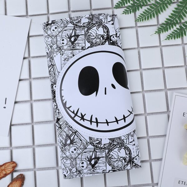 New Design Cute Cartoon Wallet Fashion Skull Cartoon Long Purse For Men And Women With Card