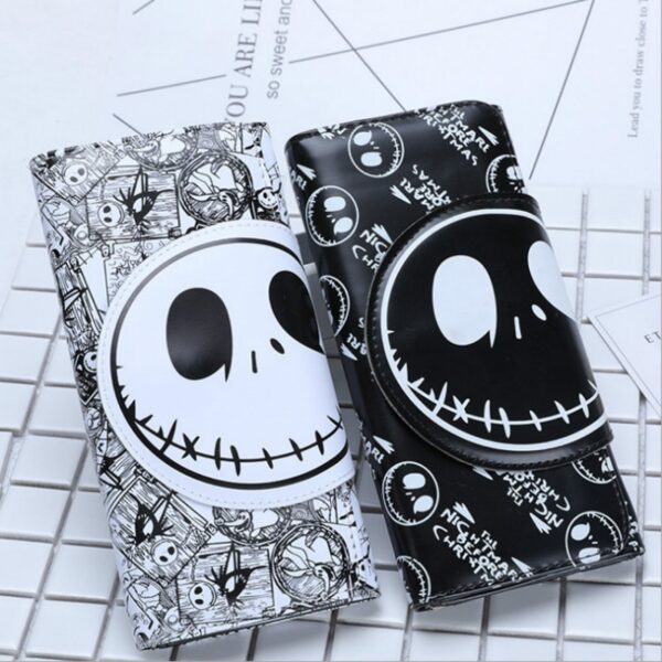 New Design Cute Cartoon Wallet Fashion Skull Cartoon Long Purse For Men And Women With Card