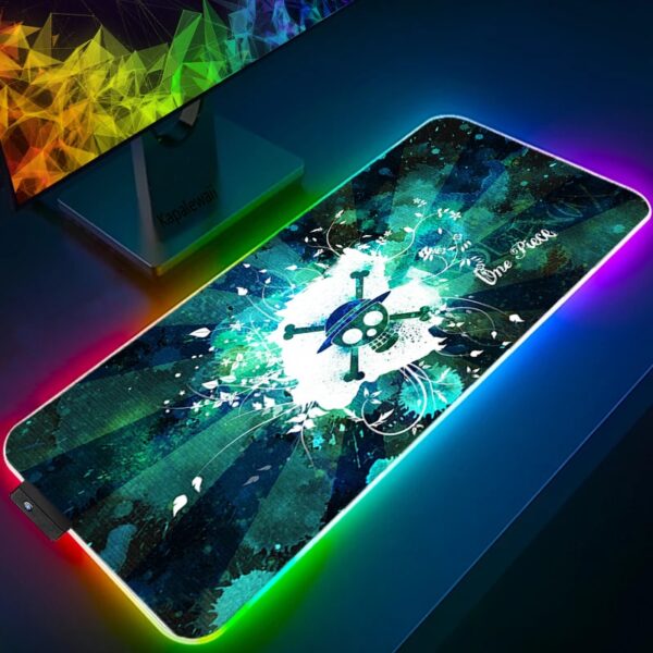 LED Light Mause Pad For Computer Mouse Pad Anime Desk Mat PC Gamer Cabinet For Office