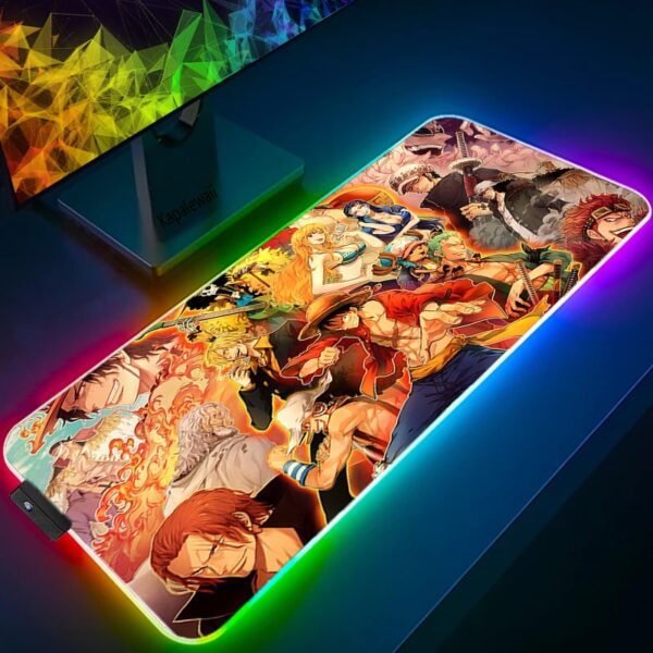 LED Light Mause Pad For Computer Mouse Pad Anime Desk Mat PC Gamer Cabinet For Office