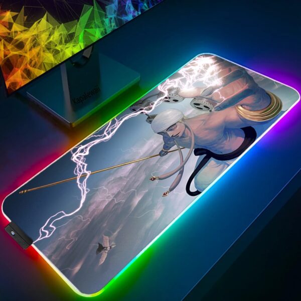 LED Light Mause Pad For Computer Mouse Pad Anime Desk Mat PC Gamer Cabinet For Office