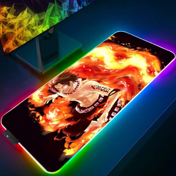 LED Light Mause Pad For Computer Mouse Pad Anime Desk Mat PC Gamer Cabinet For Office