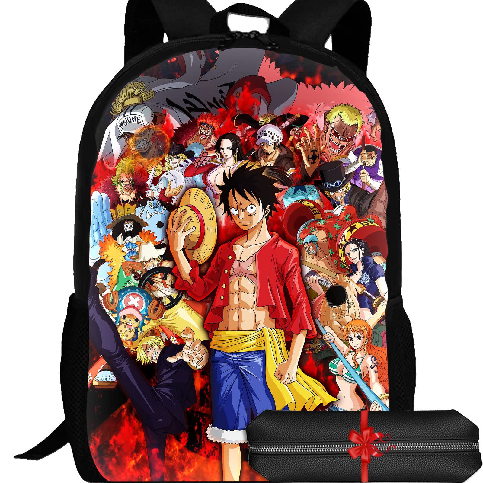 3D Printed Anime Backpack for Boys - School, Laptop and Travel Bookbag - 006