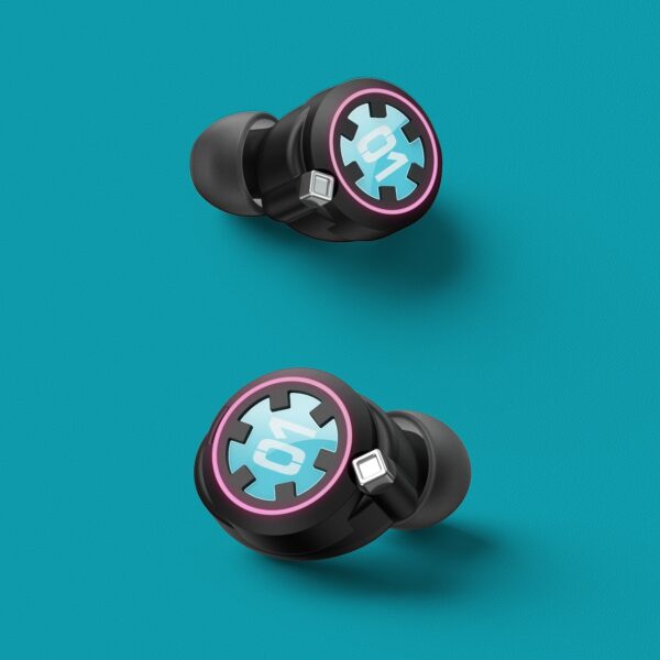 Anime Miku LOVE MUSIC Vintage Radio Wireless Bluetooth 5.2 Headphone Pro Noise Cancellation IPX5 HIFI Earbuds