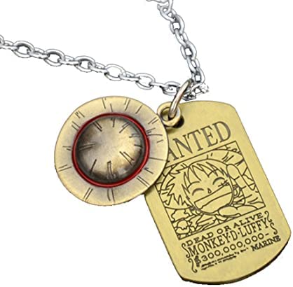 One Piece Luffy Skeleton Pendant Necklace