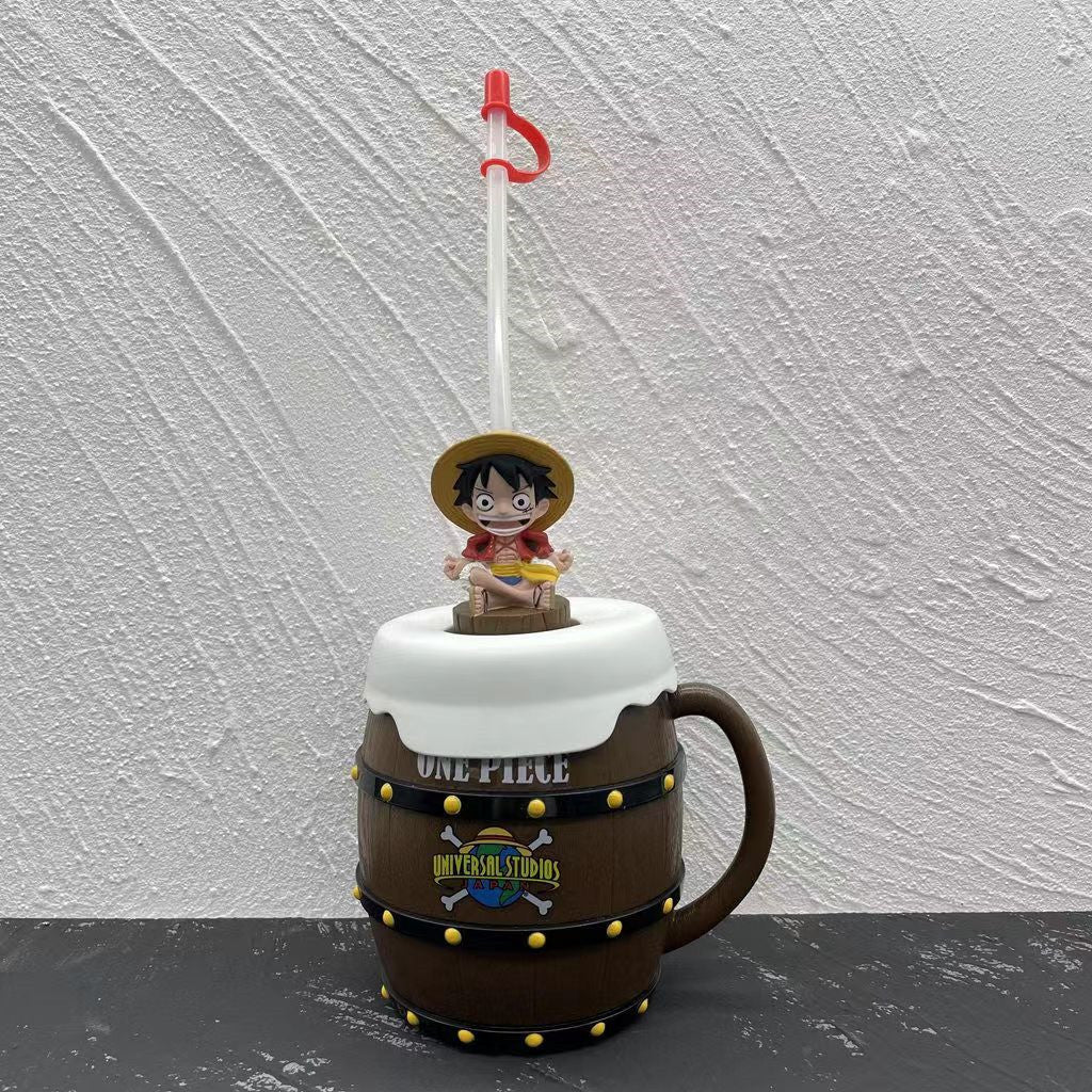 One Piece Personality Trend Doll Water Cup - Luffy/Chopper/Law
