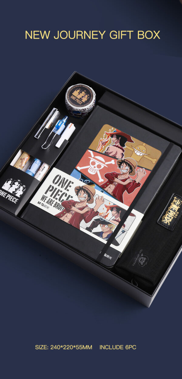 One Piece Stationery High Appearance Level Gift Box ONE PIECE New Journey Gift Box Neutral Pen Book sticker set