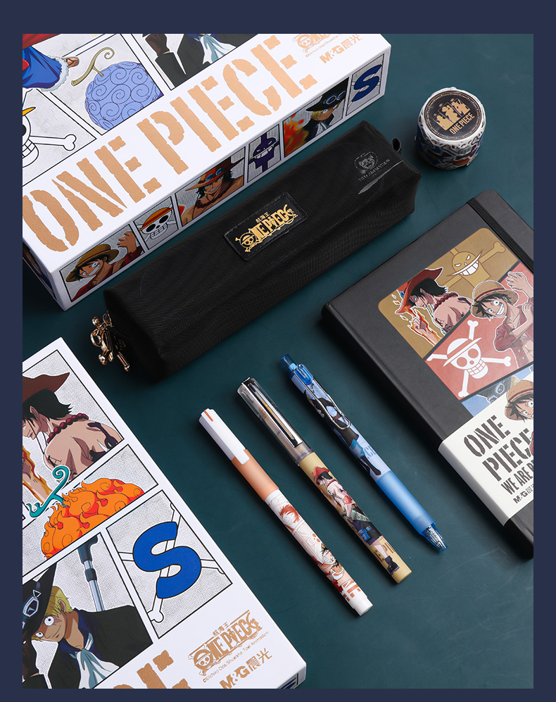 One Piece Personalized Stationery Sets High Appearance Level Gift Box  school gift Neutral Pen Book sticker set - Manga Fun Shop