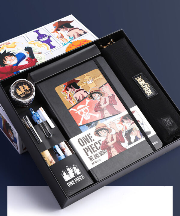 One Piece Stationery High Appearance Level Gift Box ONE PIECE New Journey Gift Box Neutral Pen Book sticker set