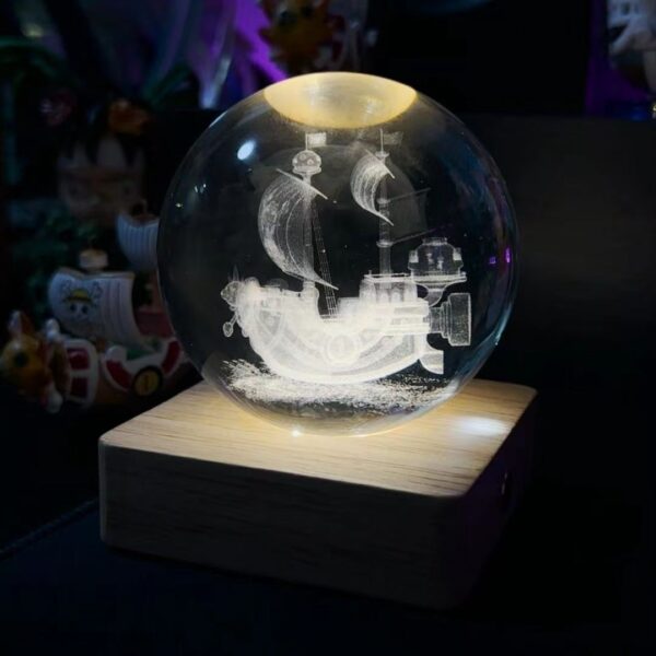 One Piece Crystal Ball Sunny/Merry Night Light: Exquisite DIY Rechargeable Luminous Night Light