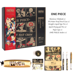 One Piece Stationery High Appearance Level Gift Box school gift Neutral Pen Book sticker set