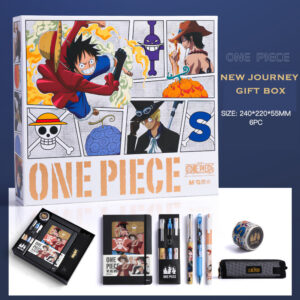 One Piece Stationery Set High Appearance Level Gift Box ONE PIECE New Journey Gift Box Neutral Pen Book sticker set