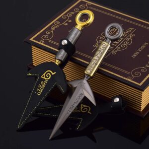 Naruto Anime Merchandise: Fourth Hokage Flying Thunder God Kunai Shuriken Bearing Edition Metal Weapon Model Toy