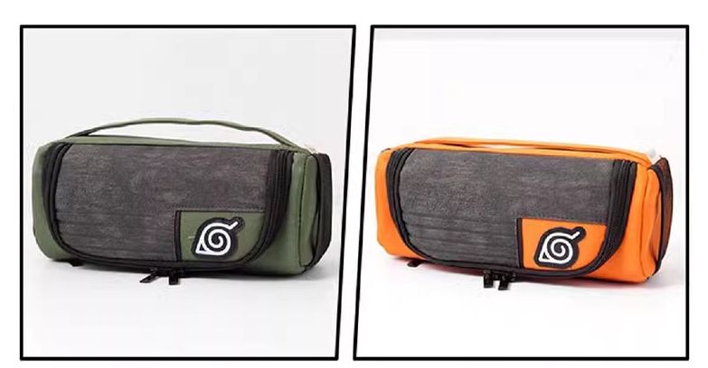 Naruto Pencil Case: Multifunctional Large-Capacity Handheld Stationery Box