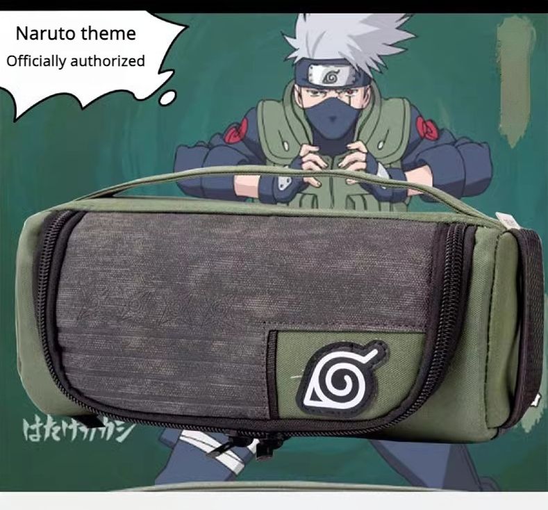 Naruto Pencil Case: Multifunctional Large-Capacity Handheld Stationery Box