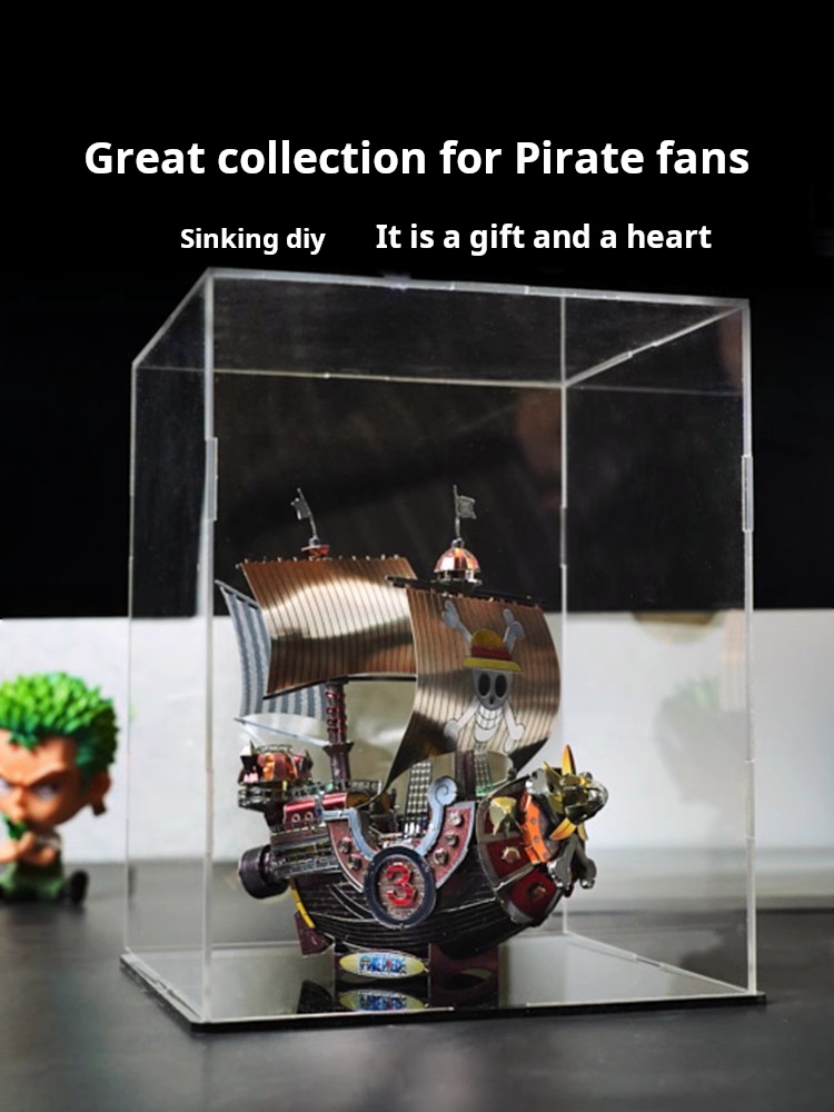 Metal Assembly Model 3D One Piece 3D Puzzle Toy Birthday Gift Thousand Sunny Ship Adult Building Blocks