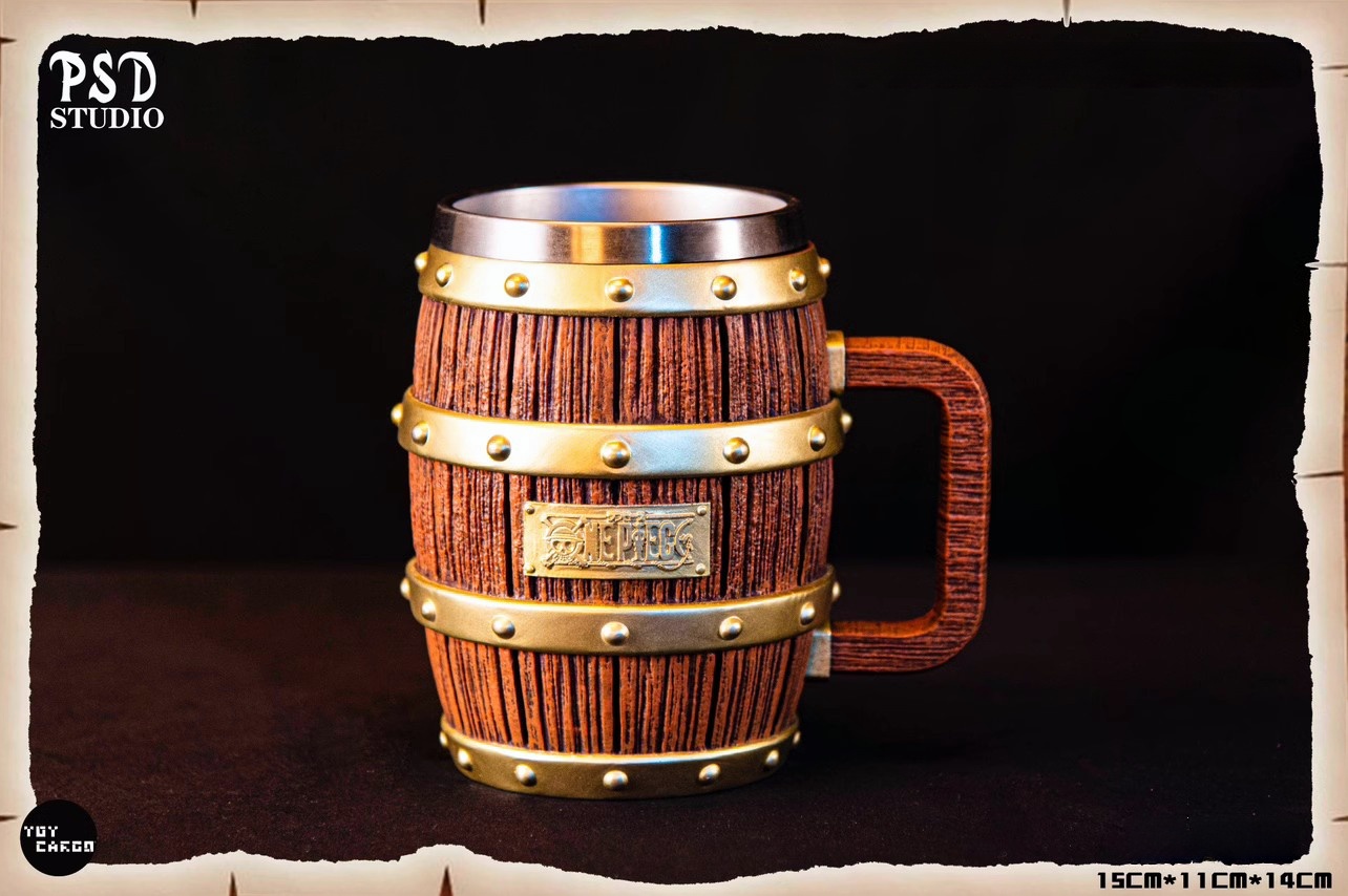 Luffy Oak barrel thermos cup