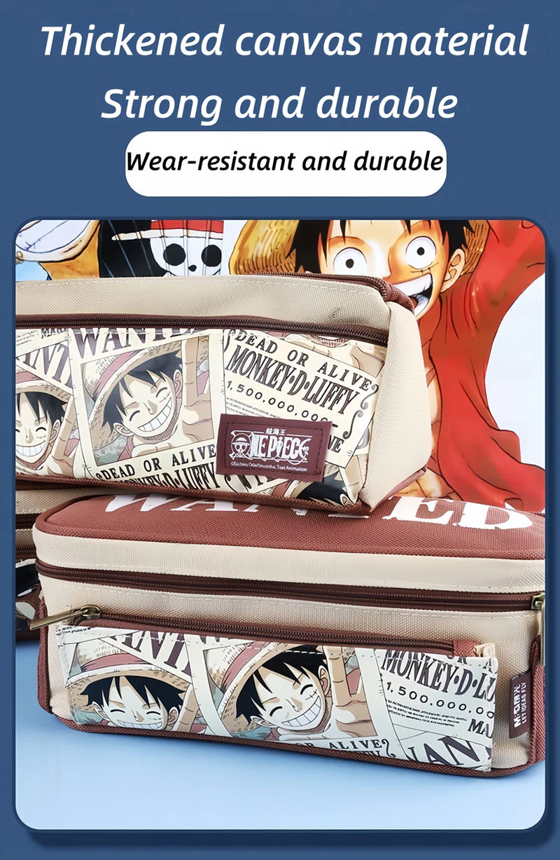 Luffy/Chopper/Zoro/Sanji figure pen bag with sufficient capacity