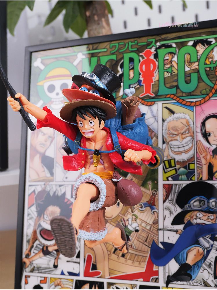 One Piece 3D Figure Painting: Luffy, Ace, and Sabo Burst Out of the Manga, Gear 5 Nika Gift