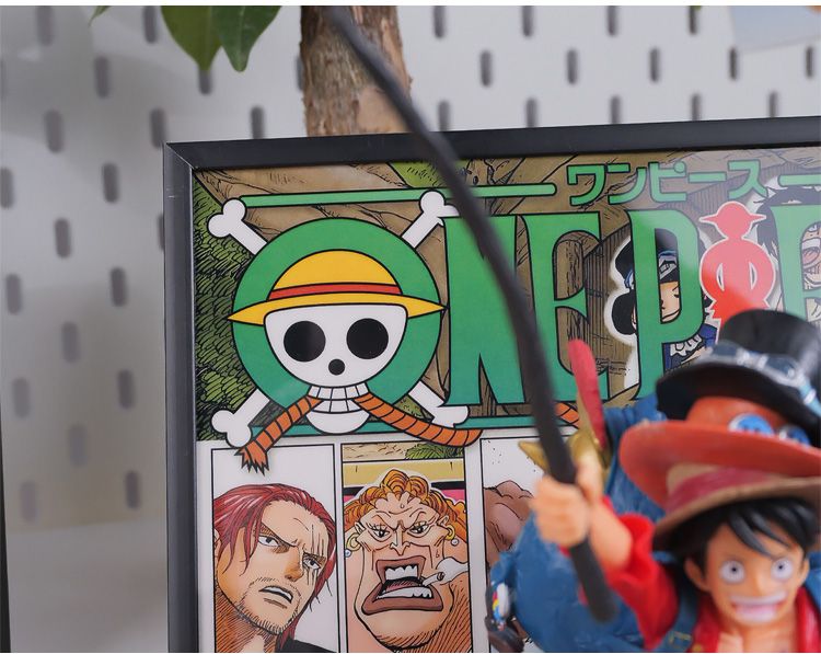 One Piece 3D Figure Painting: Luffy, Ace, and Sabo Burst Out of the Manga, Gear 5 Nika Gift