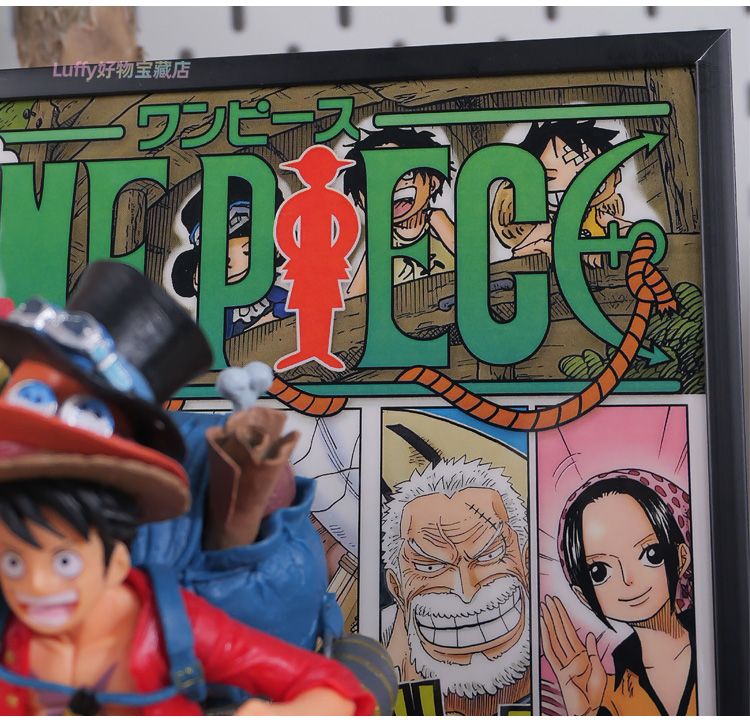 One Piece 3D Figure Painting: Luffy, Ace, and Sabo Burst Out of the Manga, Gear 5 Nika Gift