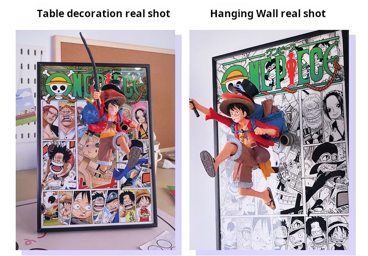 One Piece 3D Figure Painting: Luffy, Ace, and Sabo Burst Out of the Manga, Gear 5 Nika Gift