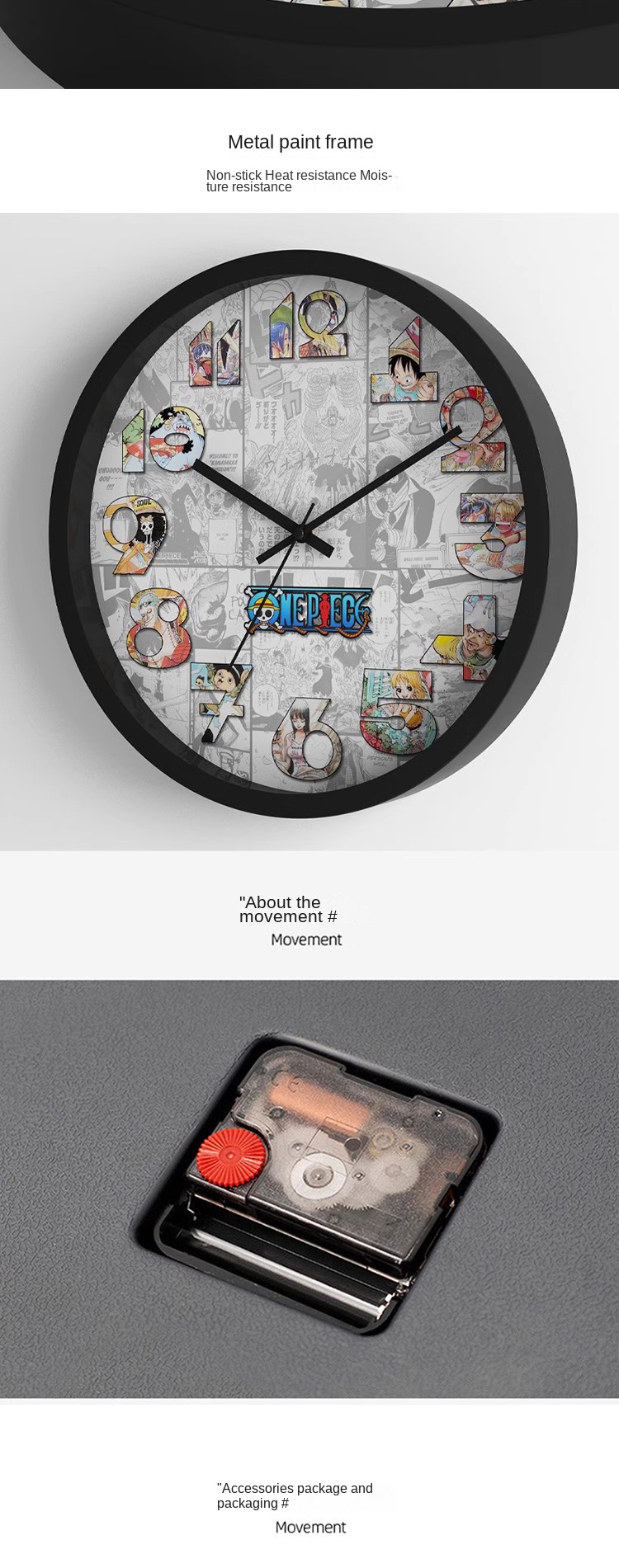 Round Creative Trend One Piece Wall Clock