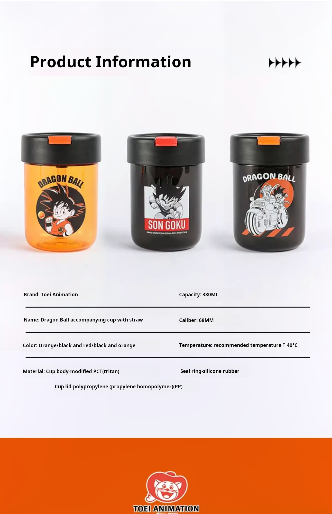 Dragon Ball Travel Cup: Goku & Bulma with Straw - Anime Merchandise Water Cup Gift