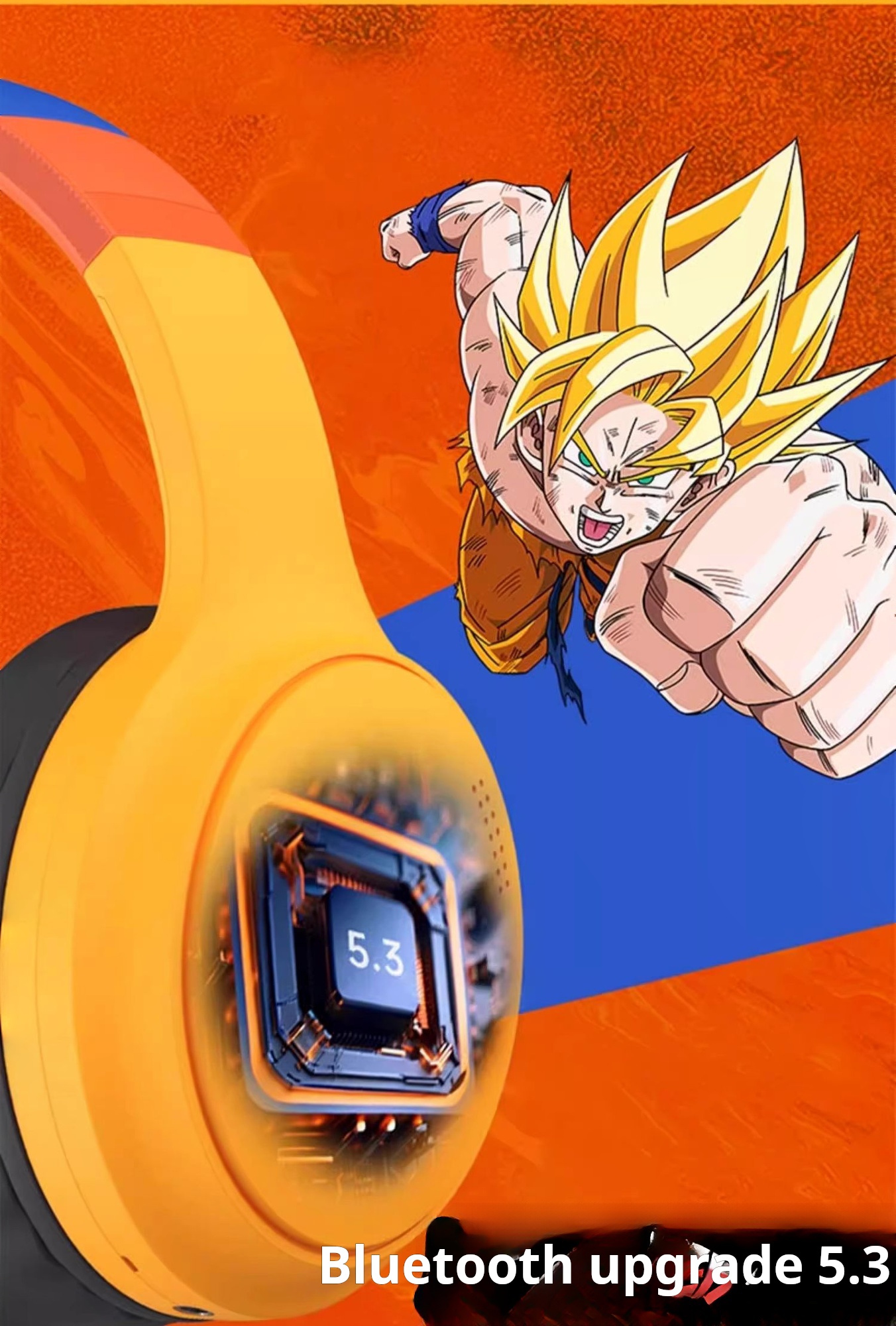 Over-ear wireless Bluetooth headphones with long battery life, Dragon Ball collaboration, ANC active noise cancellation