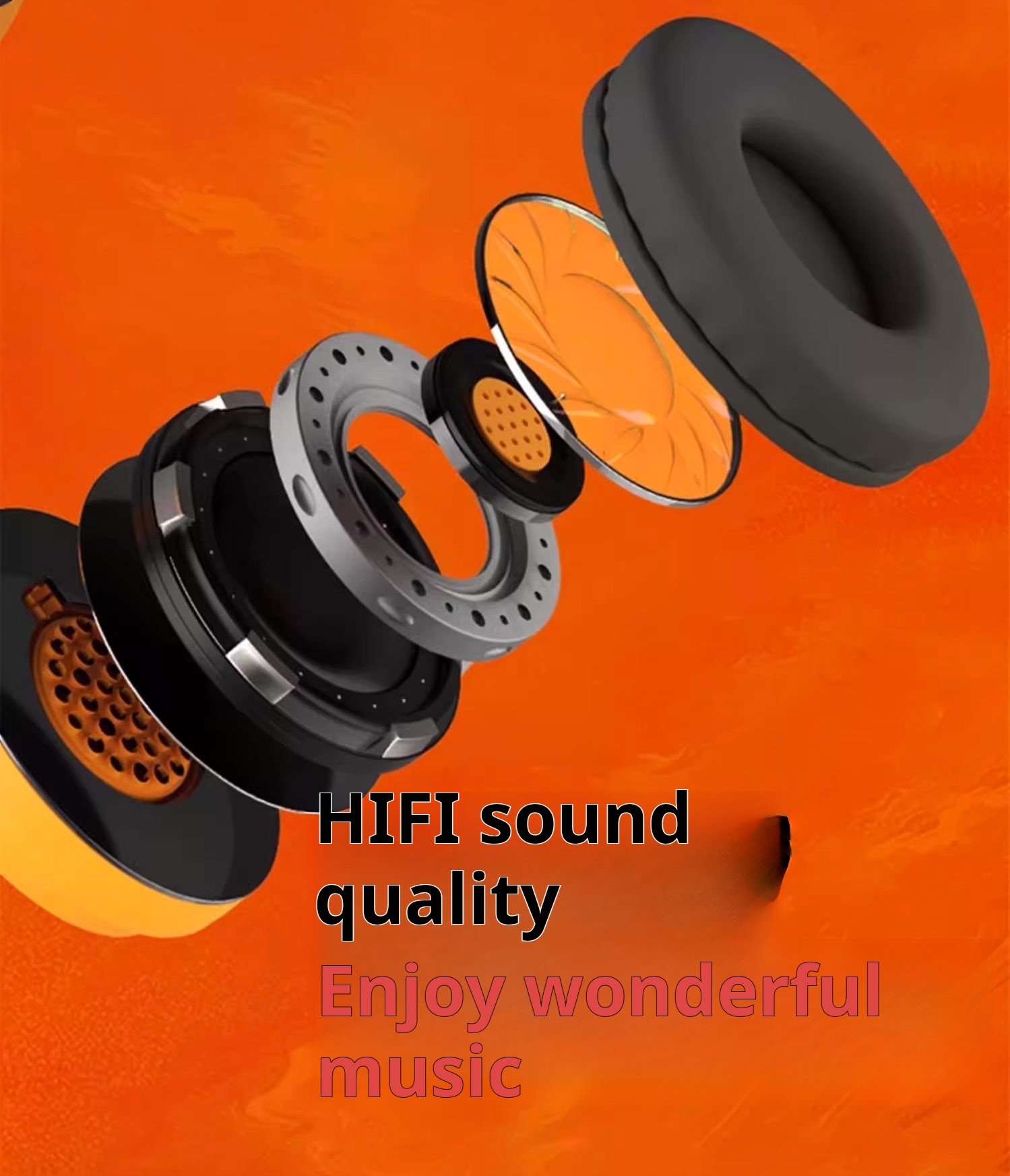 Over-ear wireless Bluetooth headphones with long battery life, Dragon Ball collaboration, ANC active noise cancellation