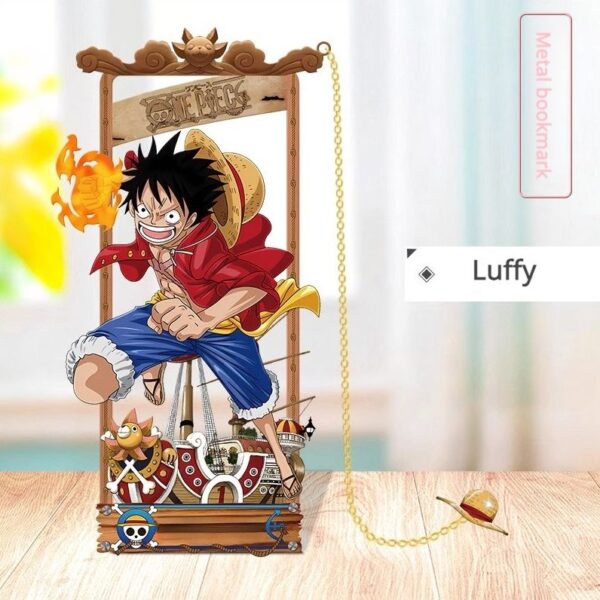 One Piece Metal Hollow Bookmarks: Luffy, Zoro, Sanji, Ace, Brook, Chopper, Nami