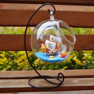 Thousand Sunny Golden Merry Pirate Ship Glass Ornament from One Piece