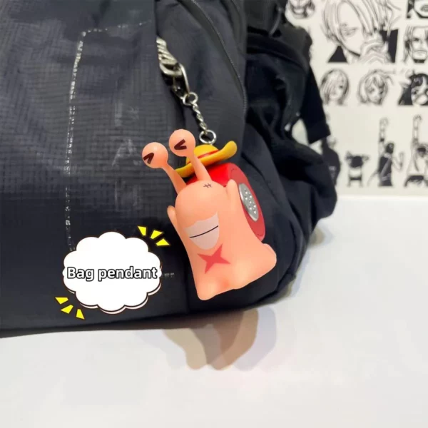 Luffy/Ace/Sabo Den Den Mushi recording sound toy keychain, exclusive sound retention, fun to accompany