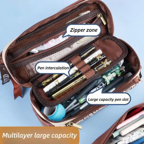 Luffy/Chopper/Zoro/Sanji figure pen bag with sufficient capacity