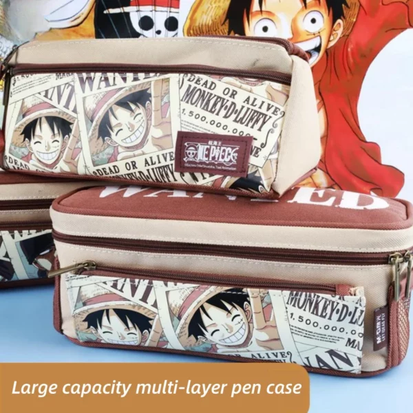 Luffy/Chopper/Zoro/Sanji figure pen bag with sufficient capacity