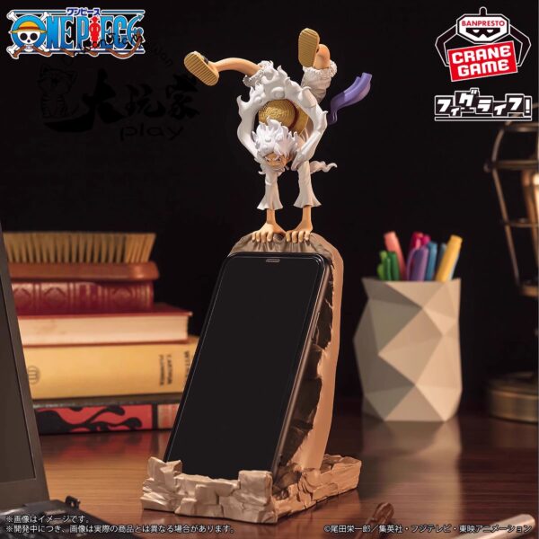 One Piece Nika Luffy Fifth Gear FigLife V2 Phone Stand