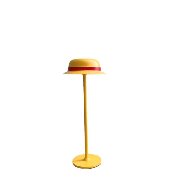 One Piece Luffy Straw Hat Table Lamp Ambient Night Light Bedroom Bedside Desk Decorative Ornament