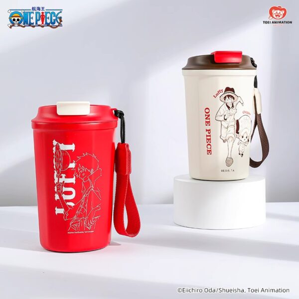 One Piece Diamond Coffee Cup Stainless Steel Insulated Cup Water Bottle Anime Merchandise Gift