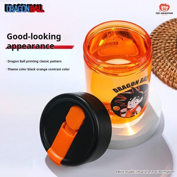 Dragon Ball Travel Cup: Goku & Bulma with Straw - Anime Merchandise Water Cup Gift