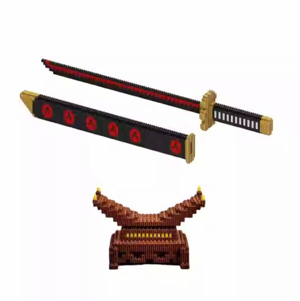 One Piece Zoro Yamato Sword Building Block Assembled Scabbard, Shusui, Sandai kitetsu, Wadou Ichimonji