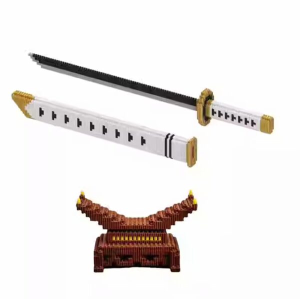 One Piece Zoro Yamato Sword Building Block Assembled Scabbard, Shusui, Sandai kitetsu, Wadou Ichimonji