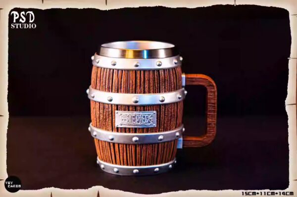 Luffy Oak barrel thermos cup