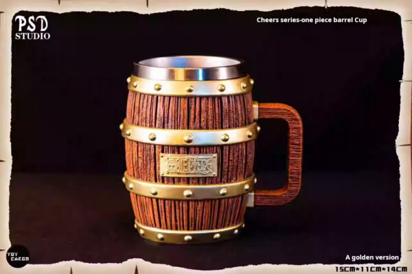 Luffy Oak barrel thermos cup